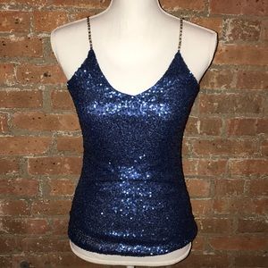 Sexy Sequin Chain Strap Tank